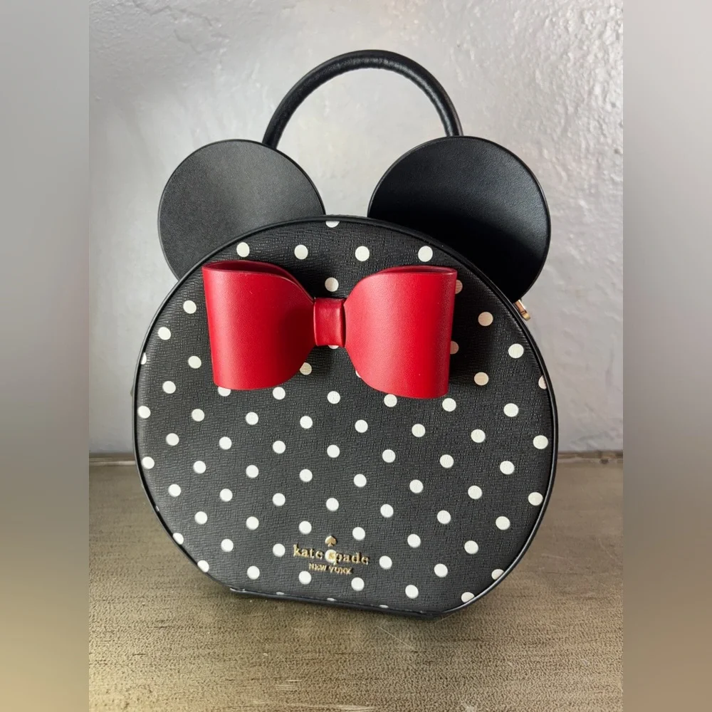 Kate Spade X Disney Minnie Mouse Crossbody, NWT Polka Dot - Picture 14 of 16